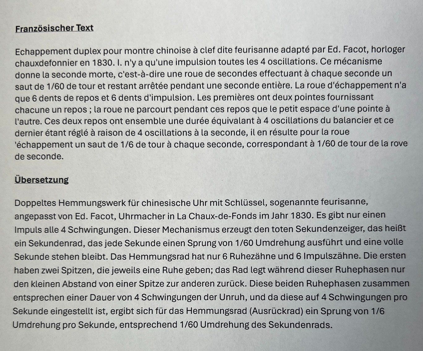 Uhren: Taschenuhr "Faux Pendule" – Gebraucht aus Boppelsen von bod_75m7 4