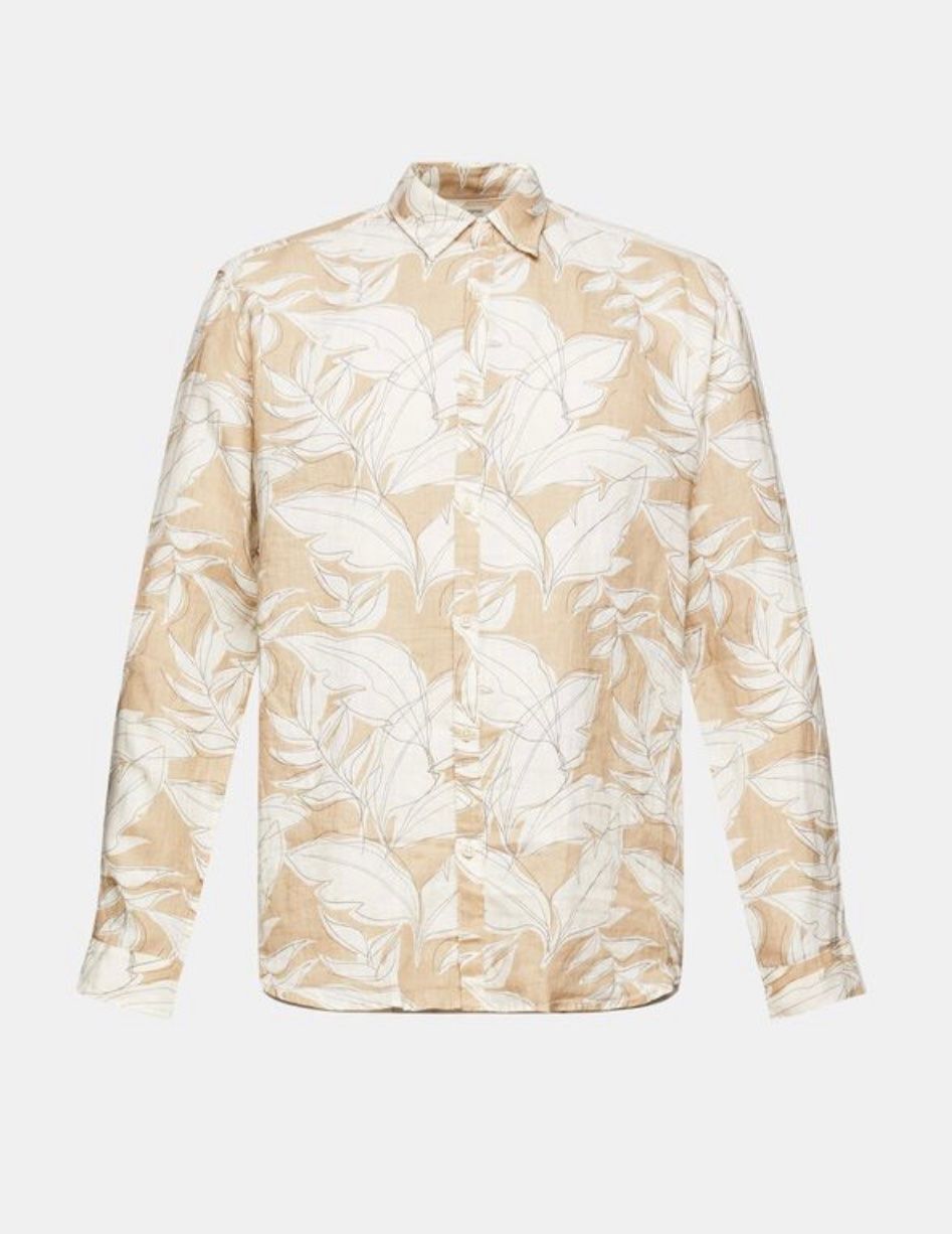 Esprit Camicie: Gemustertes Hemd aus 100% Leinen – Nuovo e nell'imballaggio originale da Wittenbach venduto da bes_k8vr