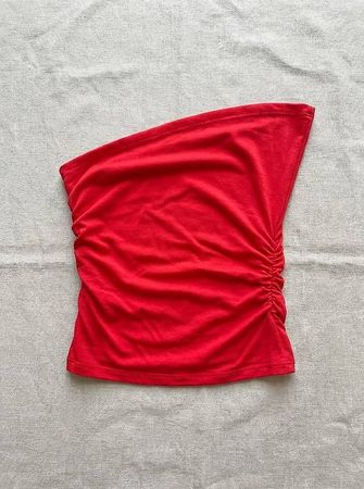 bandeau / bustier rouge