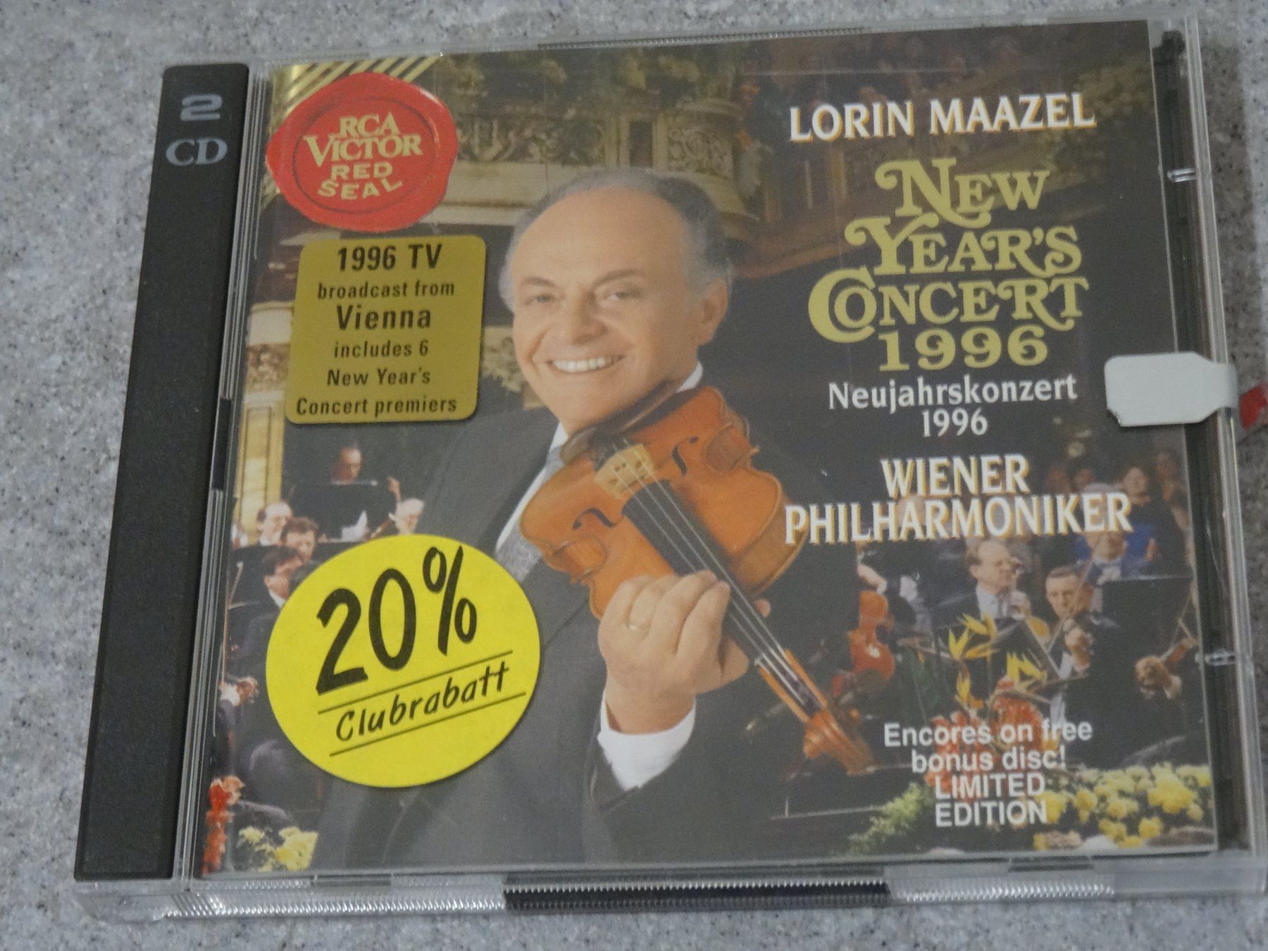 CD: Neujahrskonzert Wien 1996, Lorin Maazel, 2 CD – Usato da Olten venduto da Disc-Ausverkauf