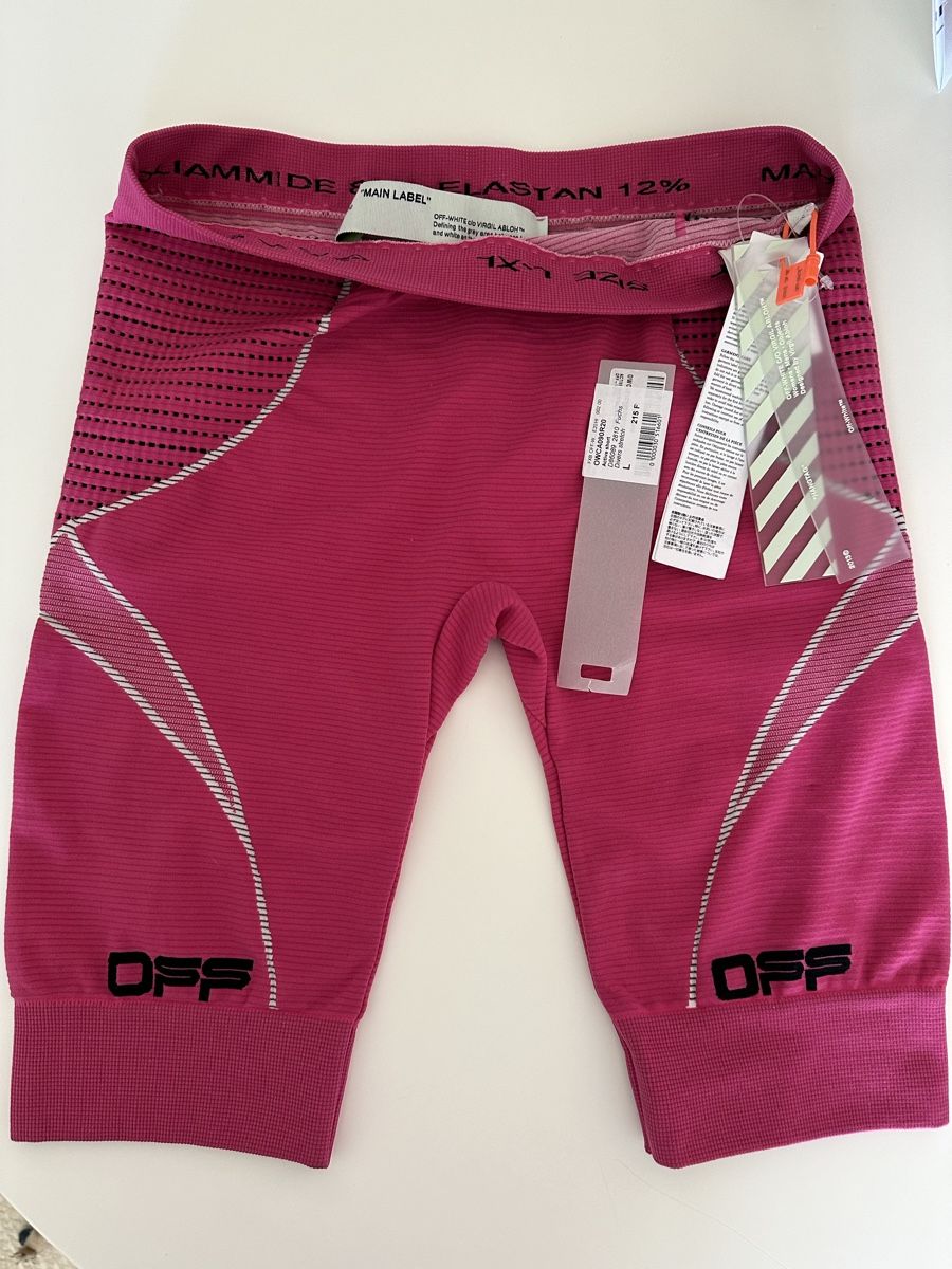 Leggings: Cycling shorts OFF-WHITE M/L – Neu und originalverpackt aus Monnaz von MDVintage