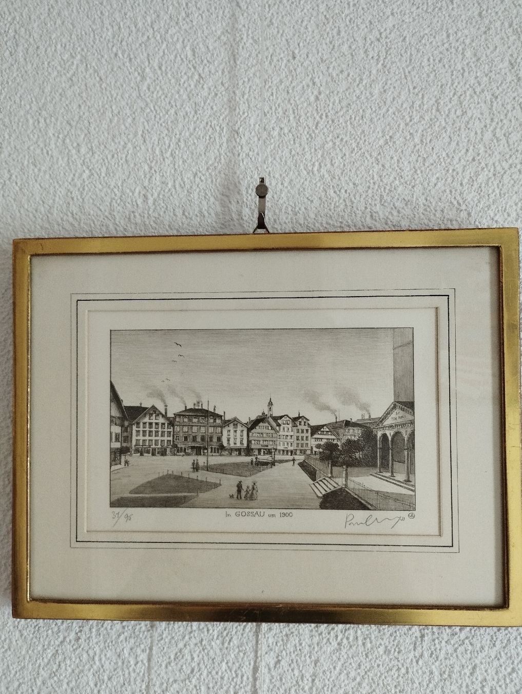 Grafiken & Lithographien: Lithographie von Gossau SG um 1900 – Gebraucht aus Adlikon b.Regensdf von puz_62wm