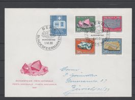 Pro Patria Satz FDC 1961 Katalogwert: 20.00 CHF
