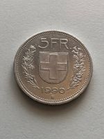 5 Fr. 1990 mit vertiefter Randschrift
