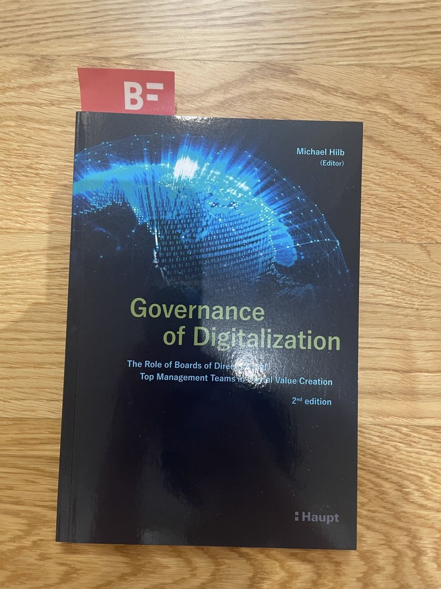 Bücher: Governance of digitalization  – Neu (gemäss Beschreibung) aus uster von 2017c