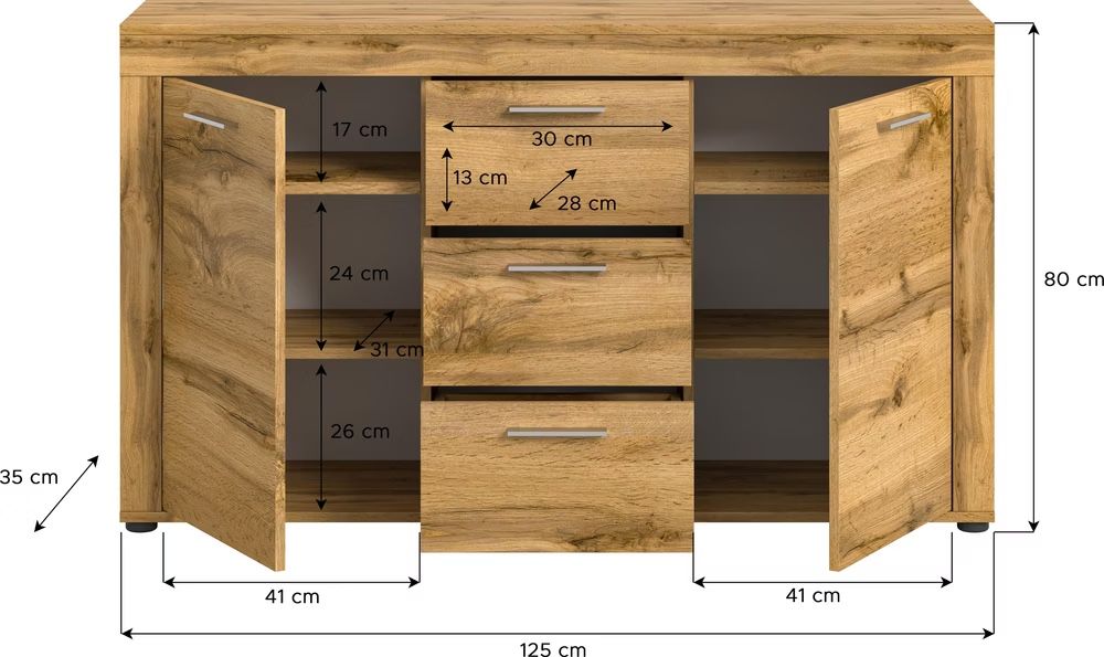 Conforama Cassettiere: Light Wood Sideboard - Modern Style, Excellent Storage! – Usato da Kriens venduto da sar_c22z 1