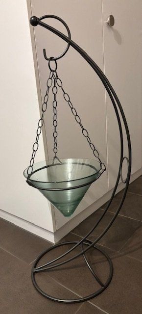 Sonstiges für Haushalt & Wohnen: Hängender Blumenständer, Metall & Glas, Deko Wohnzimmer – Gebraucht aus Dübendorf von feaver 2