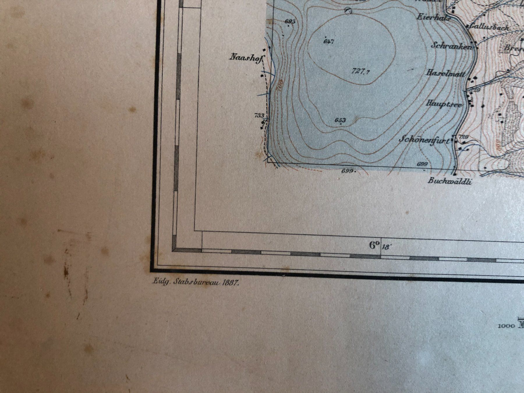 Landkarten & Atlanten: Siegfriedatlas Bl. 244: Altmatt 1887 – Gebraucht aus Zürich von allp 7