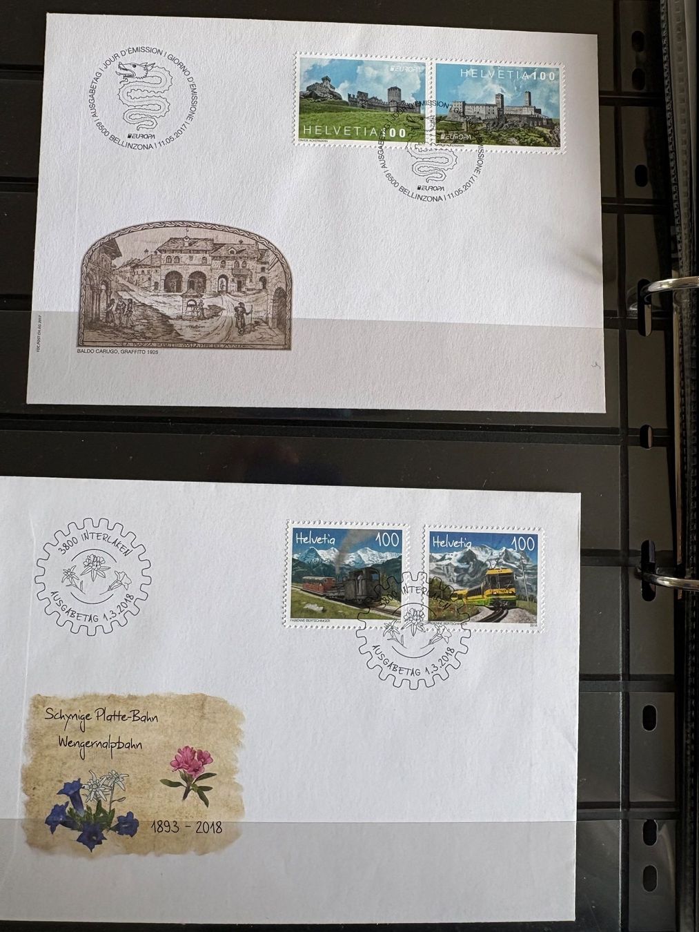 Tutti i francobolli: Ersttagsbriefe Schweiz – Nuovo e nell'imballaggio originale da Zürich venduto da Raubensutti 8