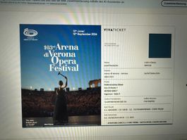 AIDA - Arena di Verona Opern Festival 2 Tickets 24.07.2026