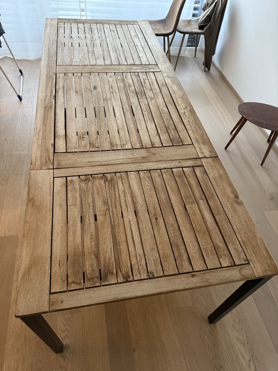 Tavoli: Extendable Garden Dining Table Wood – Usato da Dietlikon venduto da lot_rel 2