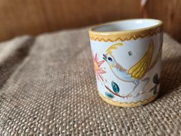 Vintage Keramik Ton - San Rocco Ascona Becher 4.5 cm
