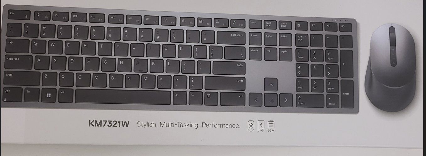 Dell Tastiere: New Dell KM7321W wireless Keyboard and Mouse - EN US – Nuovo e nell'imballaggio originale da Spreitenbach venduto da manonvision