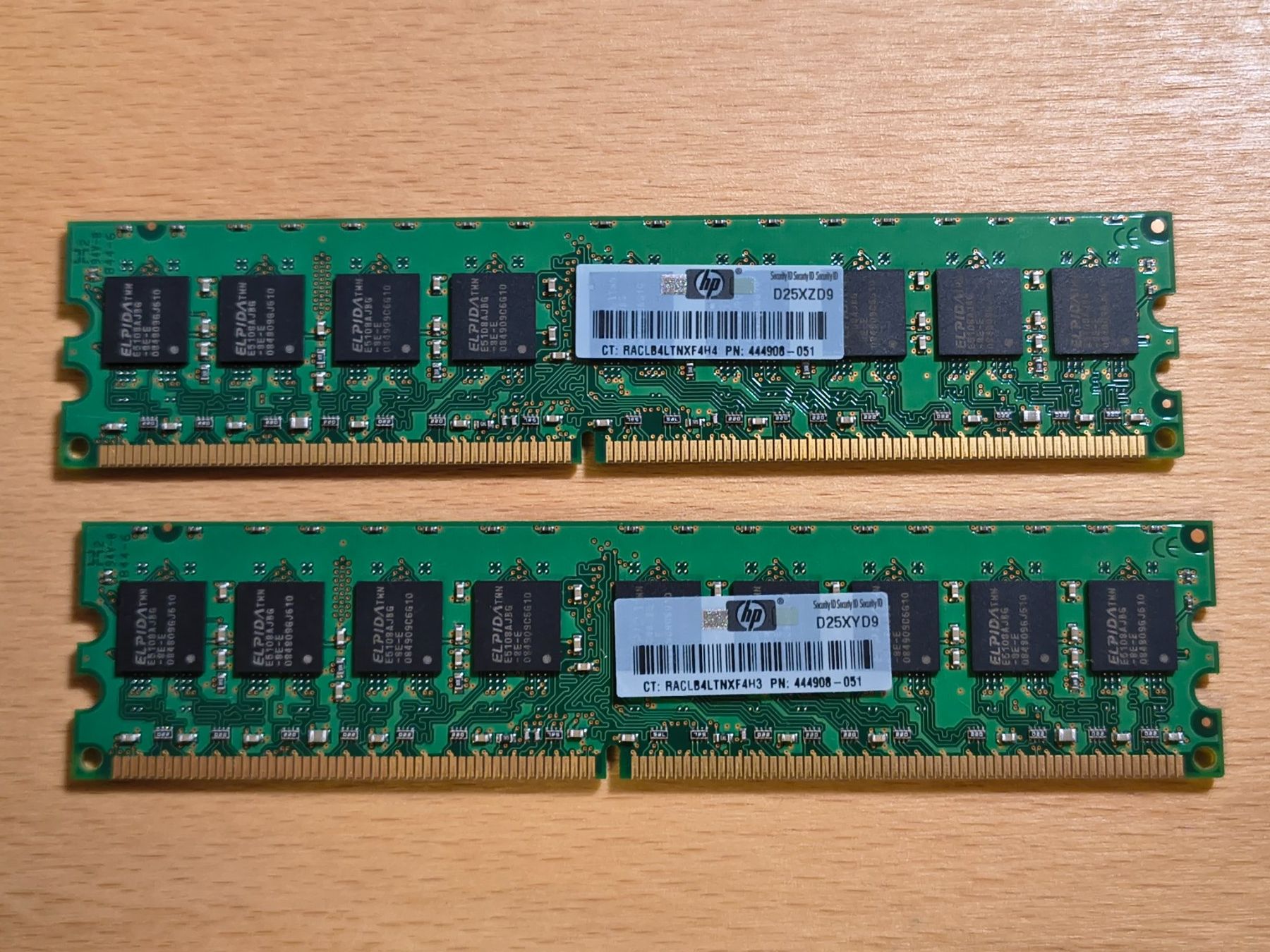 Memory / RAM: RAM Speicher 2x1GB PC2-6400E – Gebraucht aus Schachen b. Reute von mys_iak