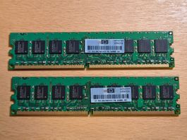 RAM Speicher 2x1GB PC2-6400E