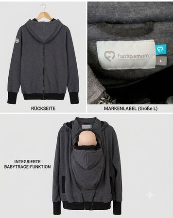 fun2BEmum Tragepullover für Männer / Herren – Grösse L