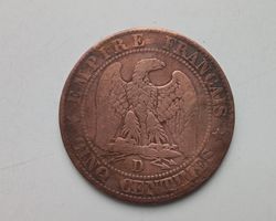 Frankreich CINQ CENTIMES MÜNZE 1855