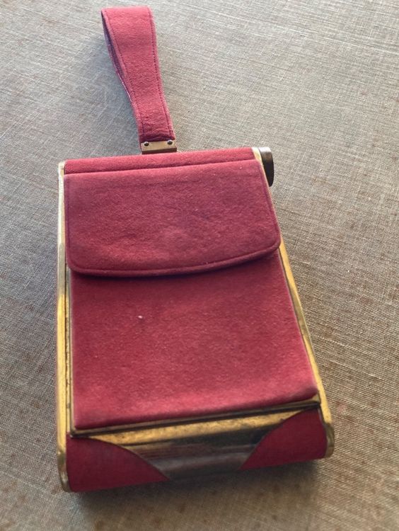vintage taschen leder originale art deco aus lederjacke Antike Tasche Art Deco Jugendstil Anfang XX j (Gebraucht) in Basel für