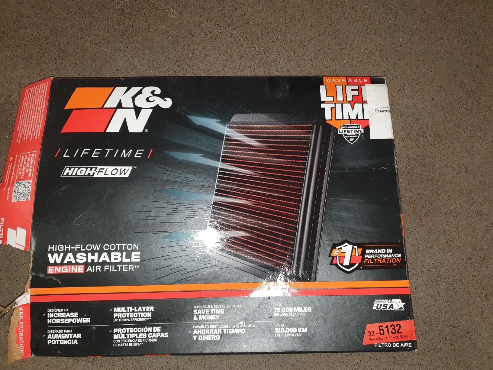 Alle Autoersatzteile: K&N Luftfilter KN-33-5132 neu – Gebraucht aus Wald ZH von Walder8636