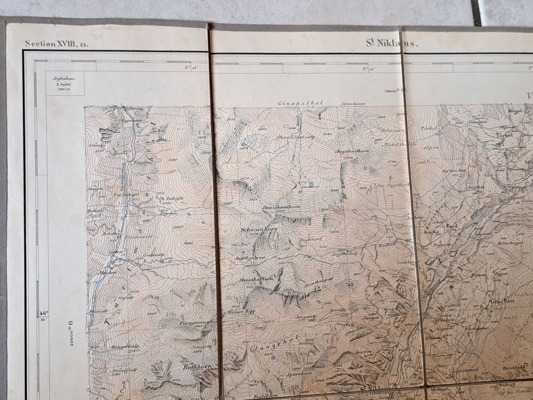 Cartine & Atlanti: ANCIENNE CARTE TOPO POUR ALPINISTE – Usato da couvet venduto da carlin01 4