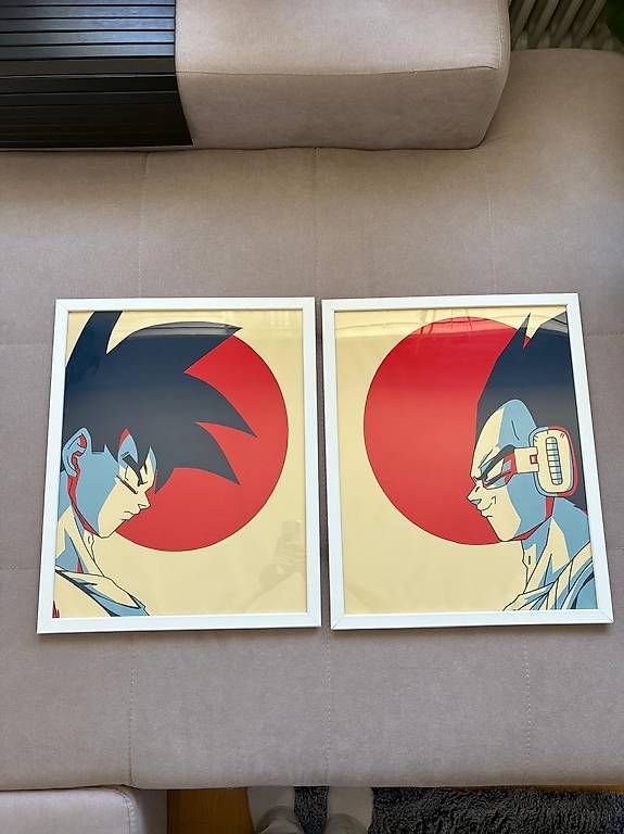 Foto & Immagini: Dragon Ball Goku & Vegeta poster – Usato da Winterthur venduto da Antonytorsello
