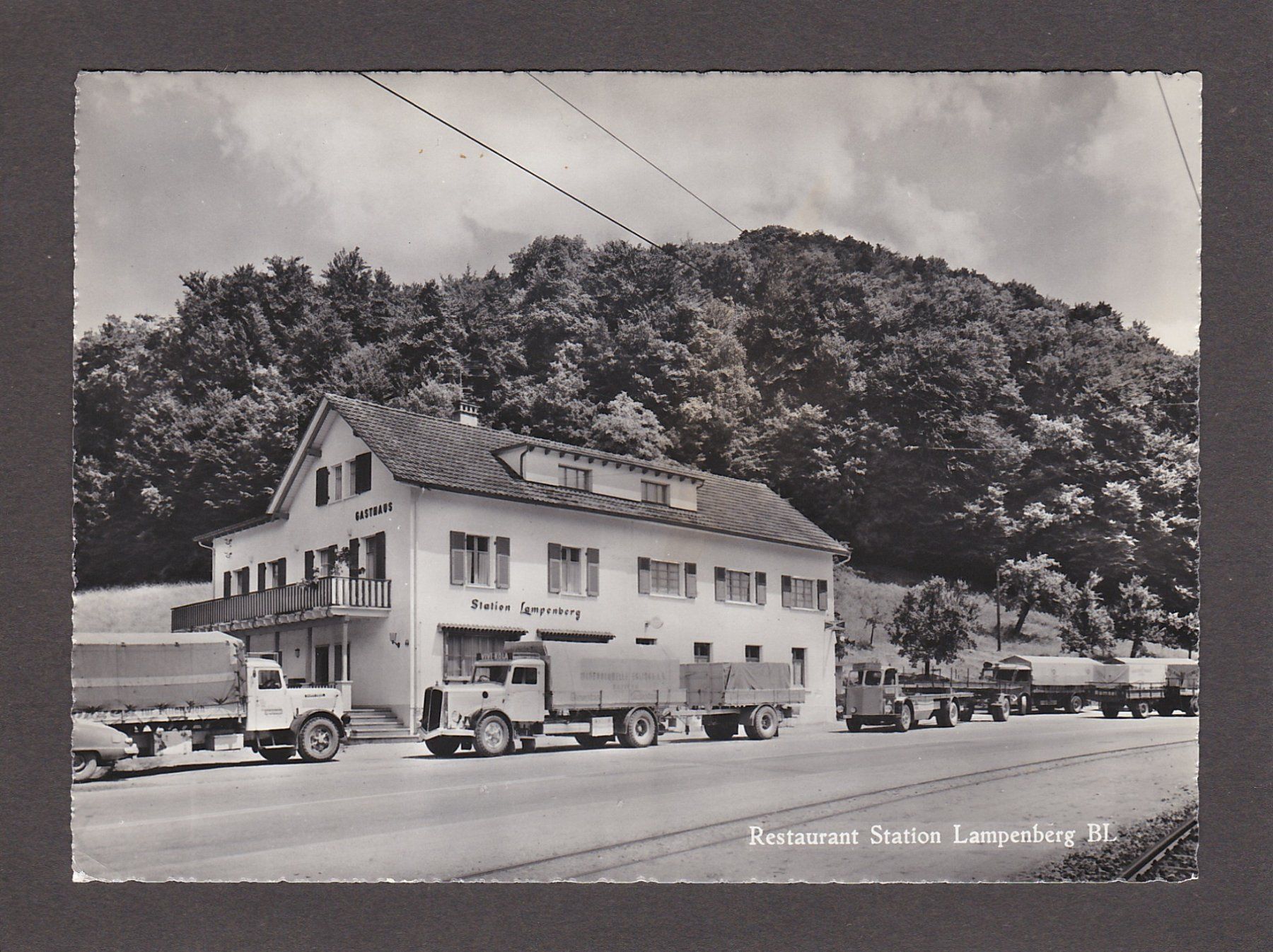 Cartoline postali: LAMPENBERG Rest. Station, LKW Lastwagen – Usato da Reiden venduto da cinfis