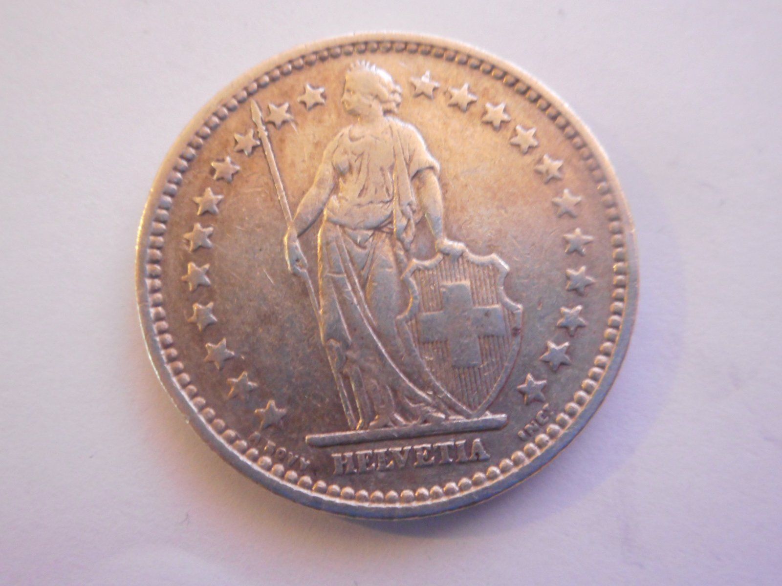 Tutti le monete: 2 Fr. 1910 silber  gute Erhaltung – Usato da Kriegstetten venduto da pizlad2010 2