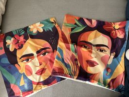 2 Kissenbezüge Frida Kahlo Style, neu, 45x45cm