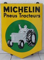 Emailschild Michelin Traktor Tracteurs Pneus Reklame