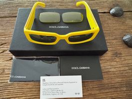 Dolce&Gabbana Sonnenbrille, gelb, neuwertig, 2-fach Gläser