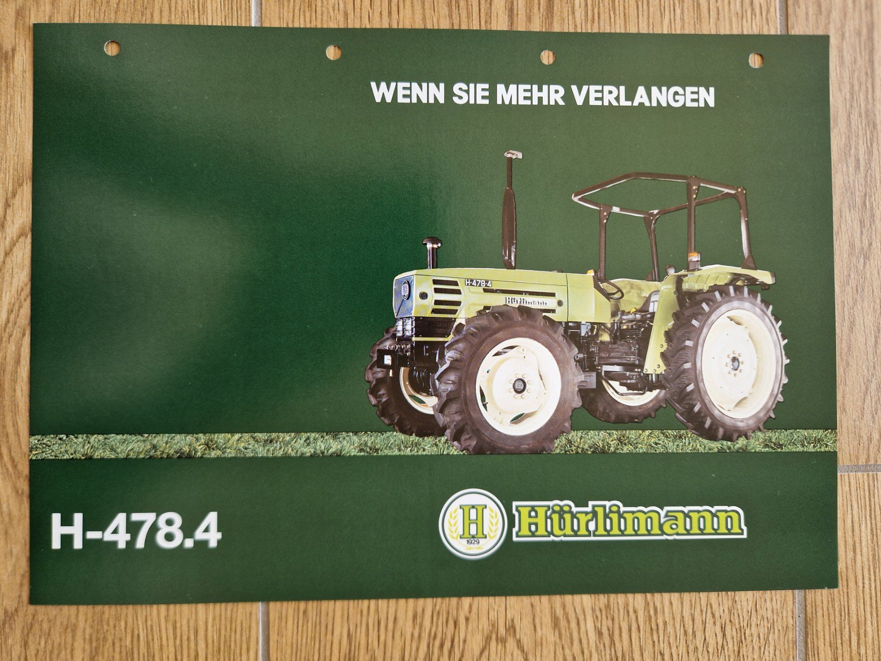 Tracteurs: Original Prospekt Hürlimann Traktor H-478.4 – D'occasion à Dürnten par Bachtel84