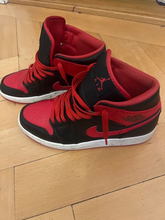 Nike Air Jordan 1 Mid used black red Kaufen auf Ricardo
