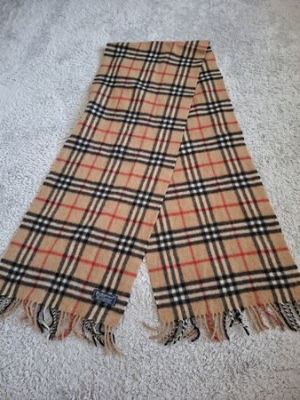 Écharpe Burberry 100% cachemire motif tartan classique 