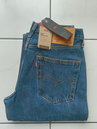 Levi's 505 Regular Jeans blau W30 L32 Neu mit Etikett