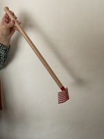 Kinder Metall, Sand/ Garten Rechen rot