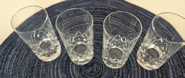 4 Weisswein Gläser aus Kristall