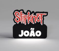 Lightbox lampe led Blanc et RGB SLIPKNOT Personnalisable