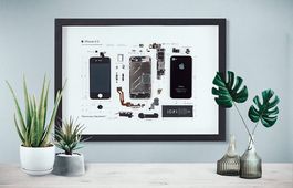 Apple iPhone 4s im Bilderrahmen