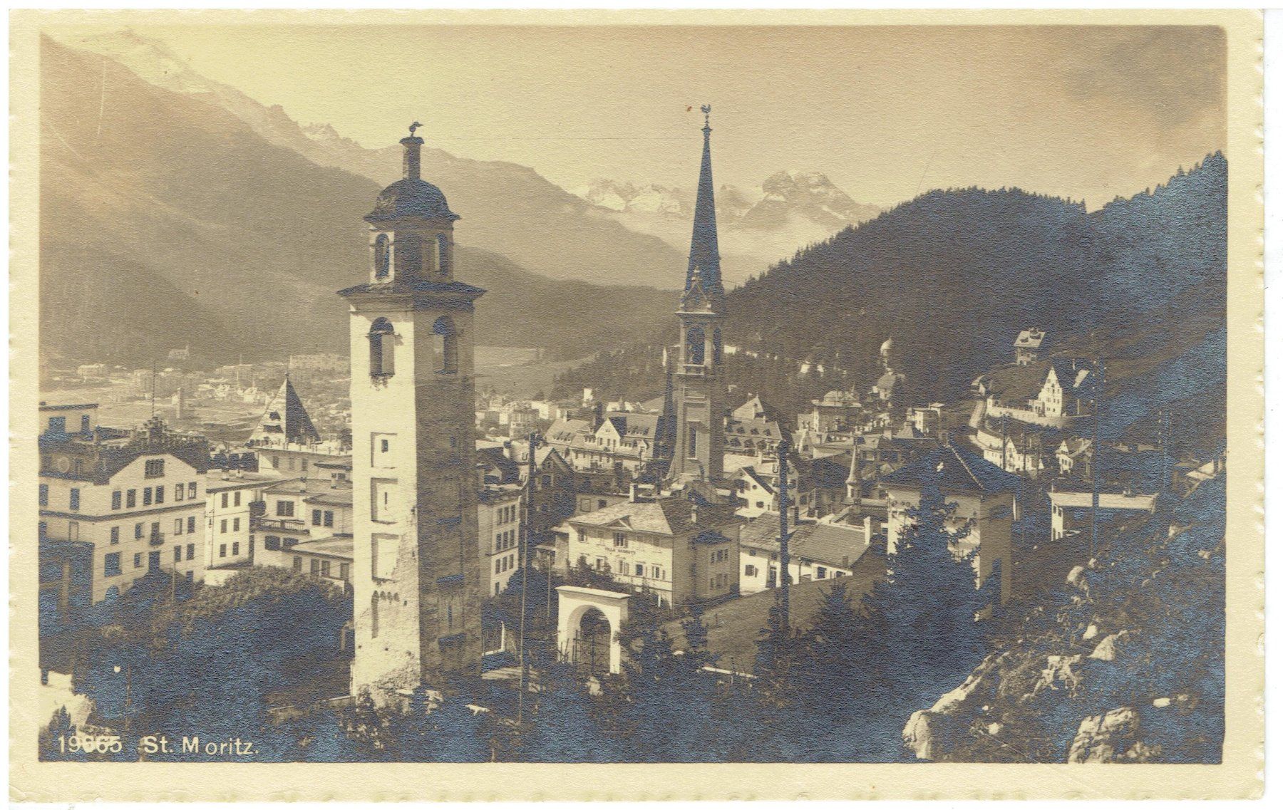 Cartoline postali: St. Moritz – Usato da Flims - Dorf venduto da Stagediver