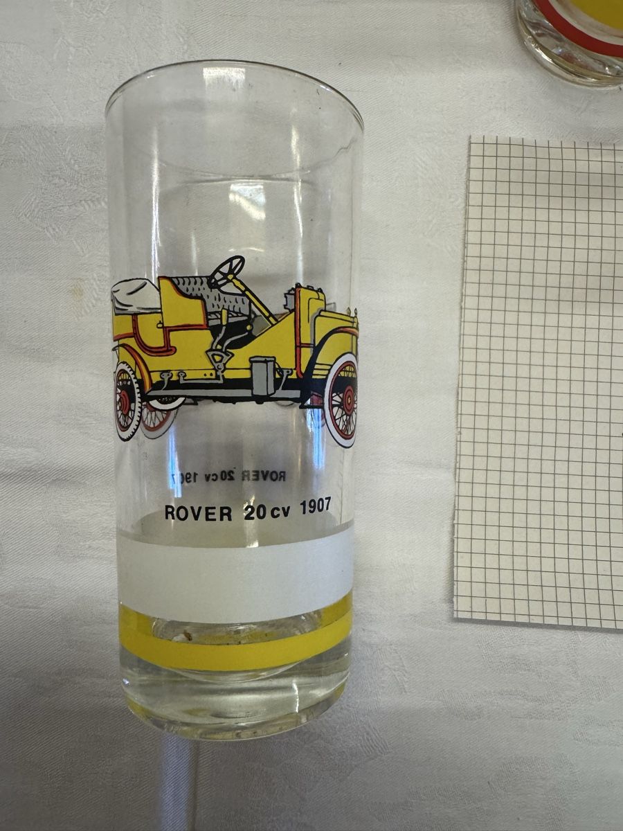 Bicchieri: Vintage-Trinkgläser mit Oldtimer-Motiven. – Usato da Gränichen venduto da onkel_xxl 2