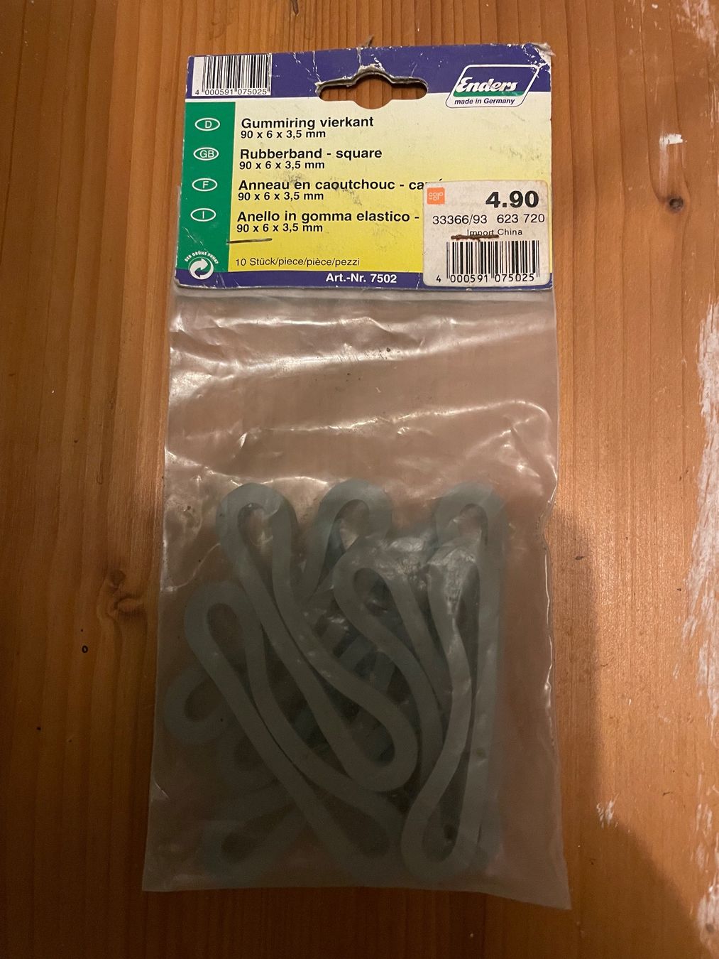 Nastri decorativi: Gummiringe vierkant – Nuovo (secondo la descrizione) da Esslingen venduto da Zeppi1 1