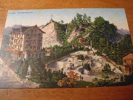 Luzern, Gletschergarten, um 1924, farbig