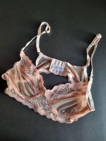 Nette Rose BH aus Spitze in Altrosa Gr. S