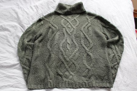 Rollkragenpullover olivgrün