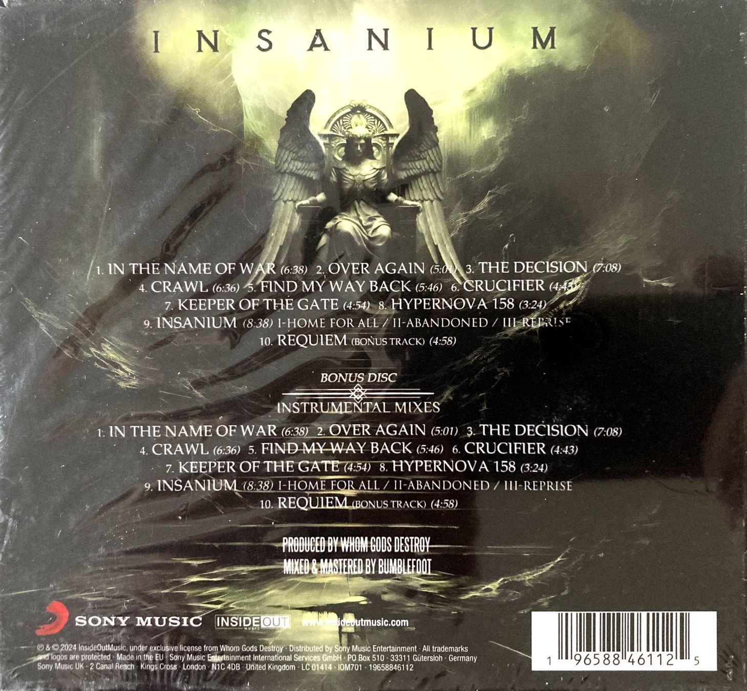 CDs: WHOM GODS DESTROY - INSANIUM – Neuf avec emballage d'origine à Bottens par hotter-than-hell 1