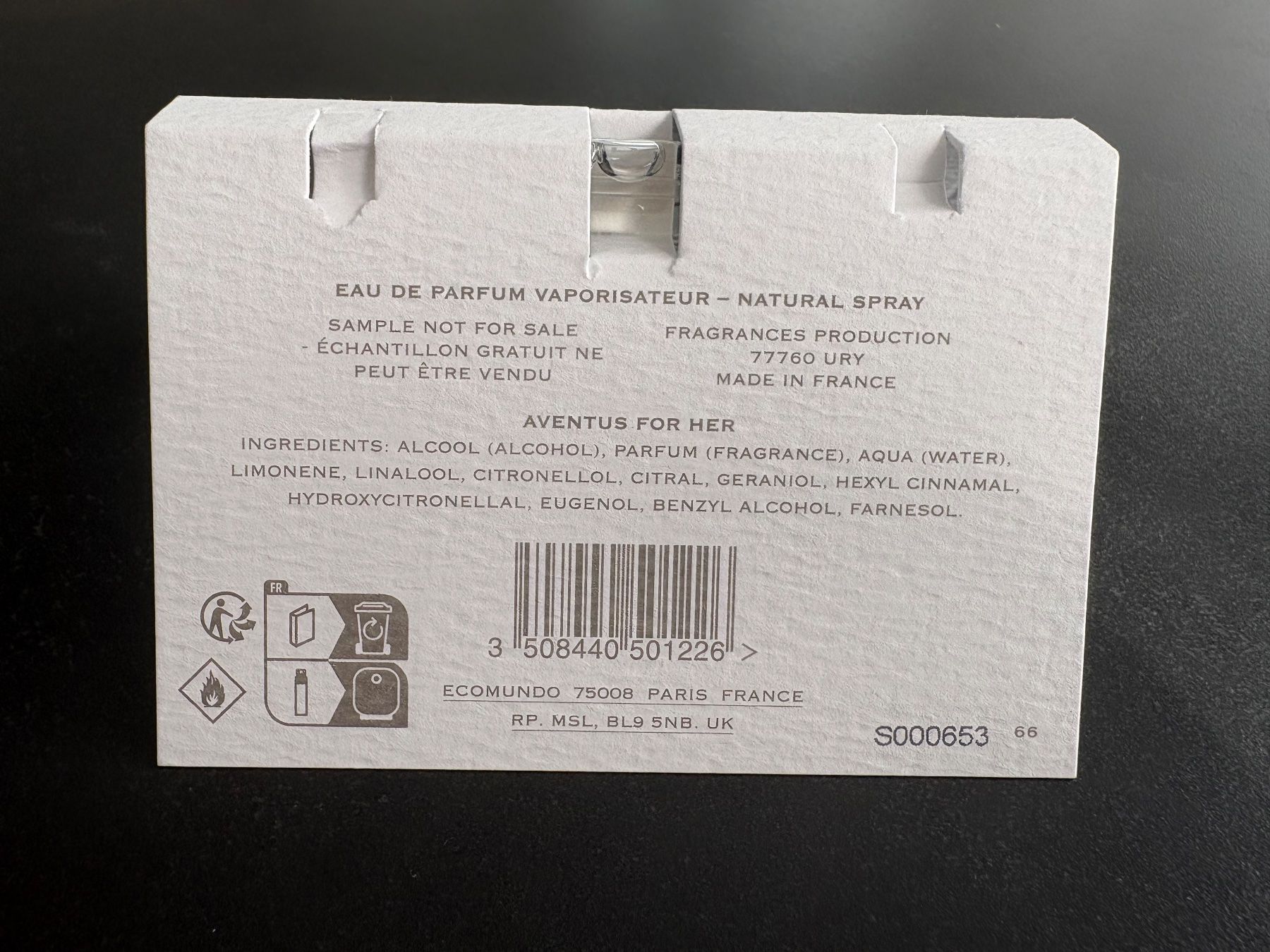 Creed Profumi & Eau de Toilette: Creed Aventus for Her Parfum Probe – Nuovo (secondo la descrizione) da Wohlen AG venduto da kissne4 1