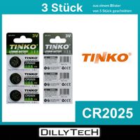 TINKO CR2025 Knopfzellenbatterie - 3 Stk.