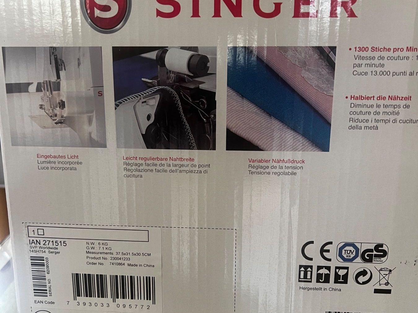 Singer Macchine da cucire: Overlock-Nähmaschine – Nuovo (secondo la descrizione) da Buus venduto da Hofco 3