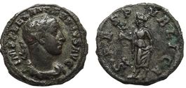 SEVERUS ALEXANDER bronze "Limes" denarius (231-235 AD)