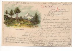 LITHO Souvenir des Alpes ZERMATT Cervin